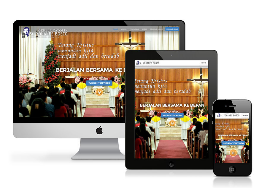 Mobile Friendly Website Baru Gereja Bosco