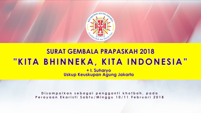 Surat Gembala Prapaskah 2018