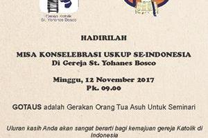 PANITIA GOTAUS (Gerakan Orang Tua Asuh Untuk Seminari)  2017