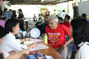 Seminar Lansia "Mencegah Penyakit Alzheimer" dan Donor Darah Bersama Pengurus Lansia Smart Sunter Mas dan Gereja St. Yohanes Bosco